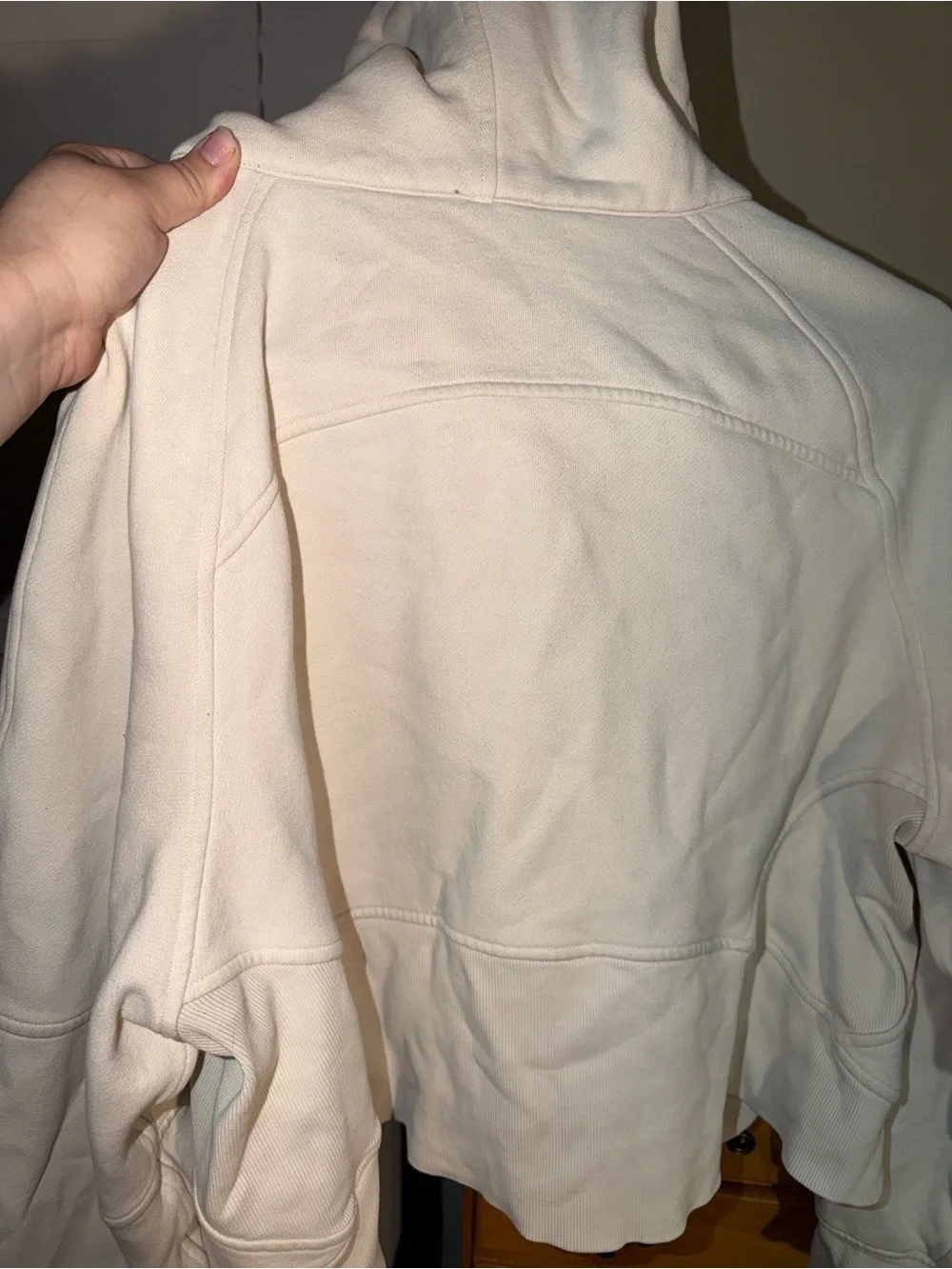 lululemon athletica Cream Full-Zip Hooded Jacket